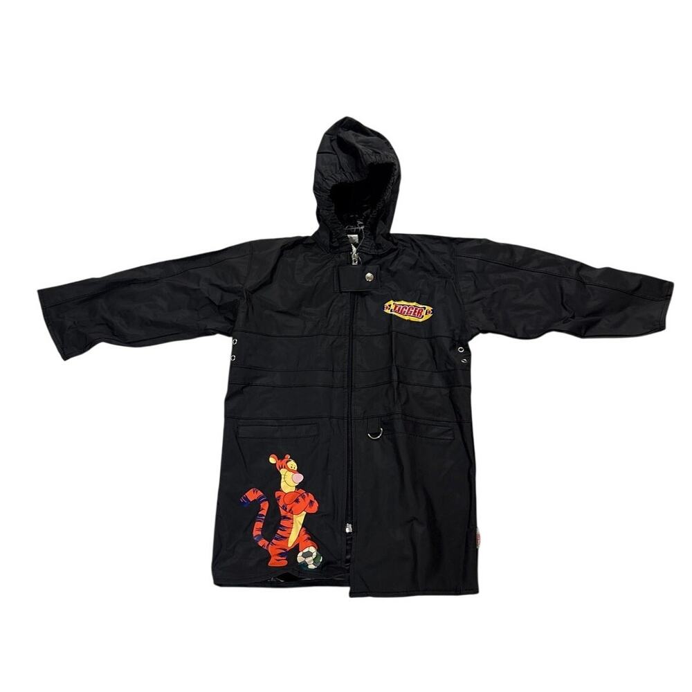 NWT Deadstock Y2k 90s Rare Tigger Black Rain Jacket 3 Toddler Black Soccer